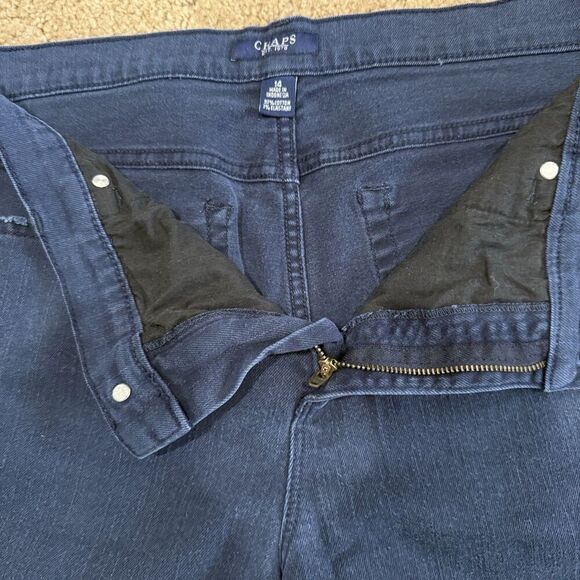 Chaps Est. 1978 Women’s High Rise Dark Wash Jean Capri Size 14 Preppy Chic - Picture 6 of 8